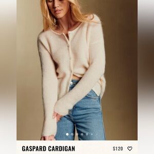 Sezane gaspard ecru sweater, small- worn 3x